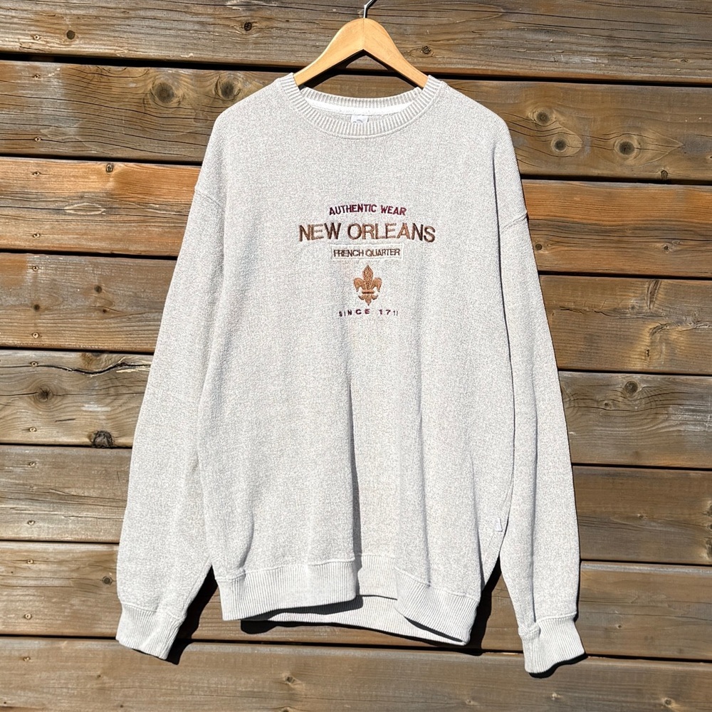 New Orleans Graphic Gray Sweater - XL